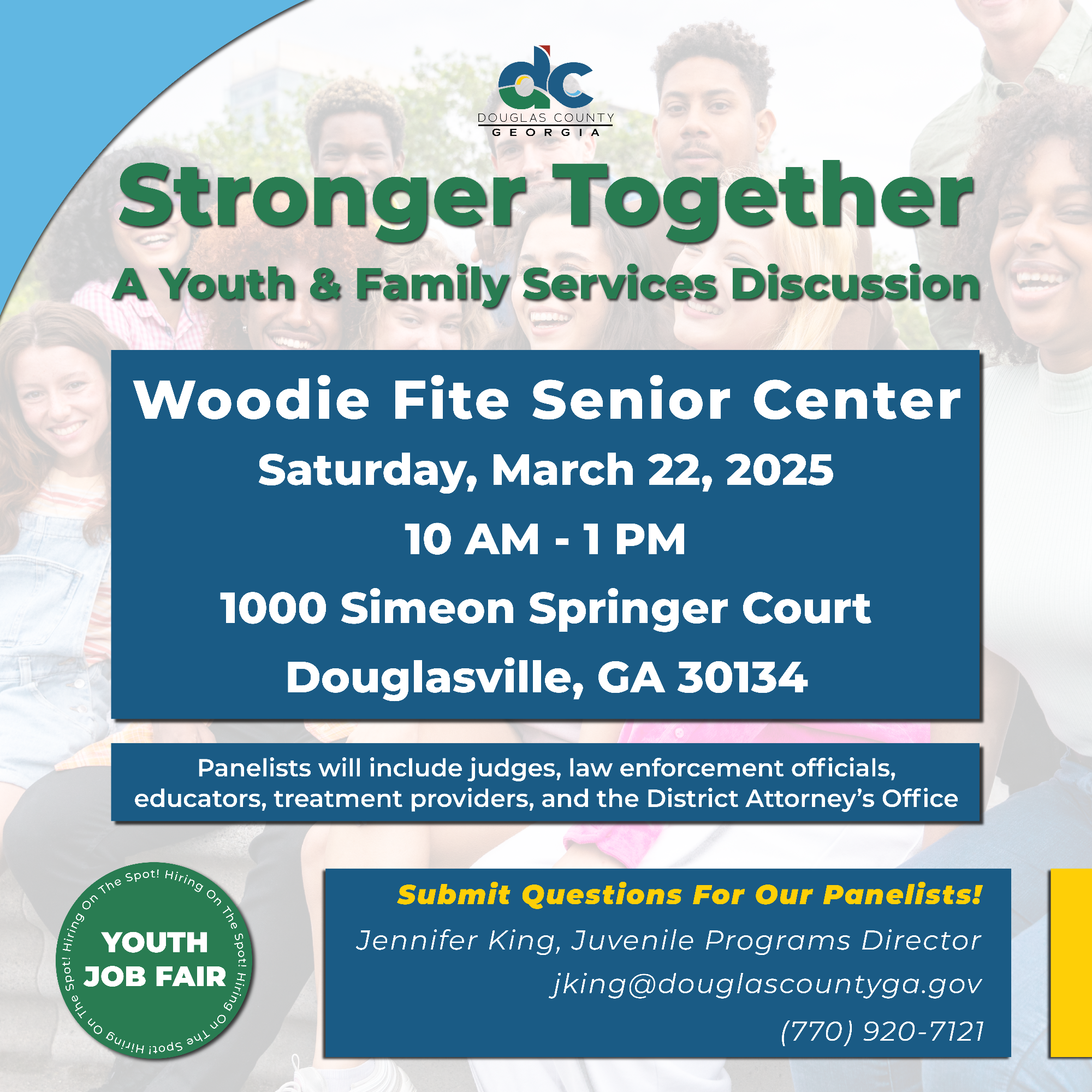 Juvenile Services Stronger Together Event GFX V3