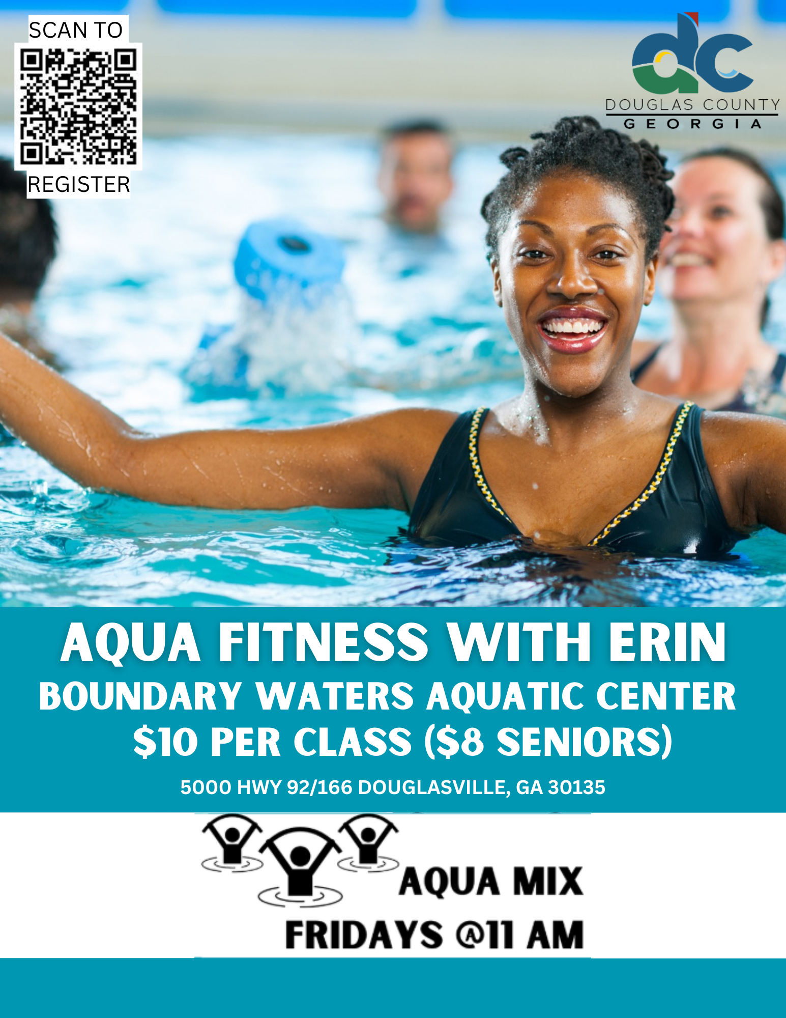 Erin Aqua Aerobics Update 2025 Flyer 