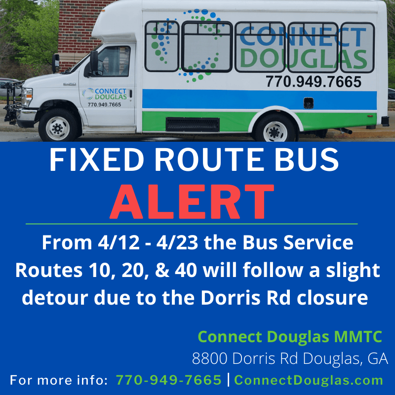 Connect Douglas Rider Alert: Dorris Rd Closure