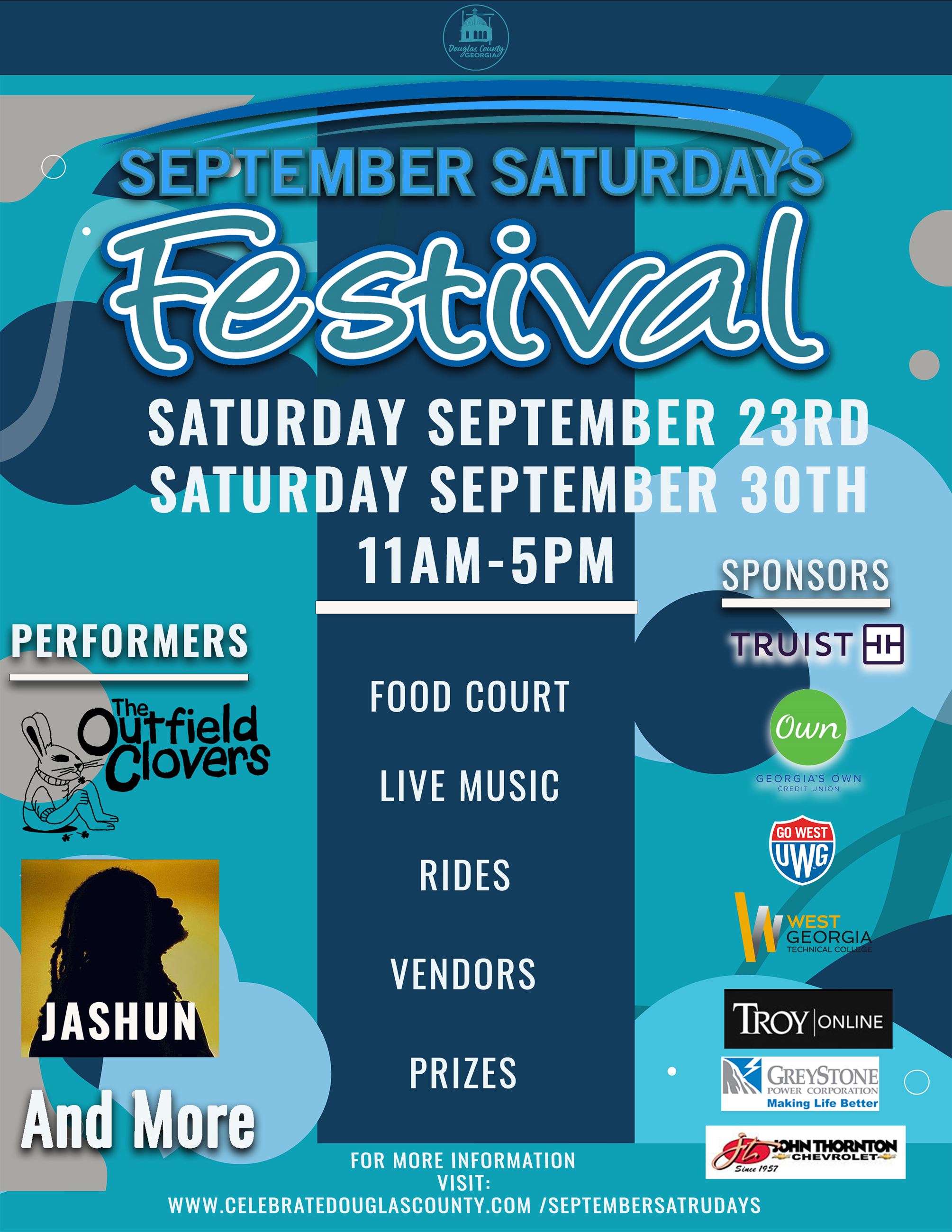 September Saturdays flyer 2023 officialv2